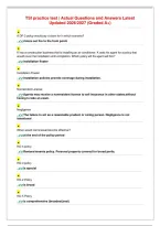 TSI practice test &vert; Actual Questions and Answers Latest&NewLine;Updated 2026&sol;2027 &lpar;Graded A&plus;&rpar;