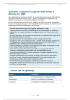 Specialist Transport en Logistiek MBO Niveau 4 - Complete Samenvatting en Oefenvragen