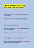 OSHA 30 Exam 2026&sol;2027 &ndash; Ultimate Study Guide & Practice Questions &NewLine;  &NewLine;