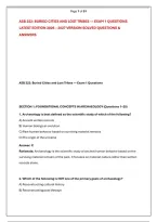 ASB 222&colon; BURIED CITIES AND LOST TRIBES &mdash; EXAM 1 QUESTIONS &NewLine;LATEST EDITION 2026 &ndash; 2027 VERSION SOLVED QUESTIONS & &NewLine;ANSWERS