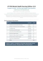 ATI RN MENTAL HEALTH EDITION 12&period;0 ACTUAL EXAM 2026 &vert; Complete Test Bank All 26 Chapters &vert; 500 Exam-Style Questions with Verified Answers & Rationales &vert; Pass Guaranteed - A&plus; Graded&NewLine;&NewLine;