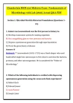 Chamberlain BIOS 242 Midterm Exam  Fundamentals of &NewLine;Microbiology with Lab &lpar;2026&rpar; Actual Q&A PDF 