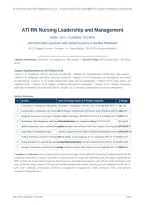 ATI RN LEADERSHIP & MANAGEMENT EDITION 10&period;0 ACTUAL EXAM 2026 &vert; Complete Test Bank All 25 Chapters &vert; 400 Exam-Style Questions with Verified Answers & Rationales &vert; Pass Guaranteed - A&plus; Graded&NewLine;&NewLine;