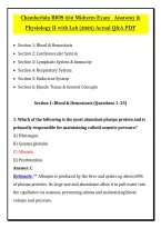 Chamberlain BIOS 252 Midterm Exam   Anatomy & &NewLine;Physiology II with Lab &lpar;2026&rpar; Actual Q&A PDF