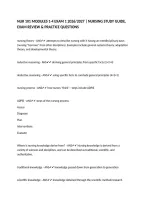 NUR 101 MODULES 1-4 EXAM 1 2026&sol;2027 &vert; NURSING STUDY GUIDE&comma; EXAM REVIEW & PRACTICE QUESTIONS