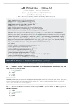 ATI RN NUTRITION EDITION 8&period;0 ACTUAL EXAM 2026 &vert; Complete Test Bank Chapters 1&ndash;15 &vert; 300 Exam-Style Questions with Verified Answers & Rationales &vert; Pass Guaranteed - A&plus; Graded&NewLine;&NewLine;