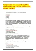Complete 2025 NCLEX &lpar;RN & PN&rpar; NGN Question Bank- 600 Practice Questions with Detailed Rationales