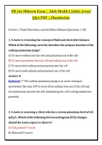 NR 324 Midterm Exam &vert; Adult Health I &lpar;2026&rpar; Actual &NewLine;Q&A PDF &vert; Chamberlain 