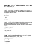 NUR 352 EXAM 1 2026&sol;2027 &vert; NURSING STUDY GUIDE&comma; EXAM REVIEW & PRACTICE QUESTIONS