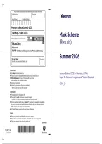 EDEXCEL CHEMISTRY A-Level paper 1 2026  &mdash; verified Question Paper and Marking Scheme merged 2026 rated &starf;&starf;&starf;&starf;&starf; 5&sol;5