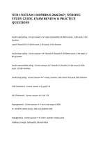 NUR 176 EXAM 1 HONDROS 2026&sol;2027 &vert; NURSING STUDY GUIDE&comma; EXAM REVIEW & PRACTICE QUESTIONS