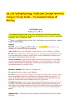 NR 283 Pathophysiology Final Exam Concept Review & Complete Study Guide &ndash; Chamberlain College of Nursing