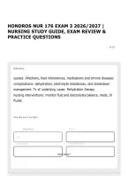 HONDROS NUR 176 EXAM 3 2026&sol;2027 &vert; NURSING STUDY GUIDE&comma; EXAM REVIEW & PRACTICE QUESTIONS
