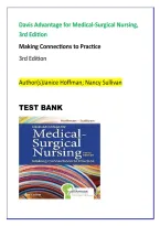 Davis Advantage for Medical-Surgical Nursing 3rd Edition Test Bank Practice Questions