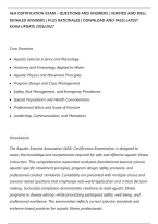 AEA CERTIFICATION EXAM &ndash; QUESTIONS AND ANSWERS &vert; VERIFIED AND WELL&NewLine;DETAILED ANSWERS &vert; PLUS RATIONALES &vert; DOWNLOAD AND PASS&vert; LATEST&NewLine;EXAM UPDATE 2026&sol;2027