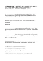 NUR 150 EXAM 1 2026&sol;2027 &vert; NURSING STUDY GUIDE&comma; EXAM REVIEW & PRACTICE QUESTIONS