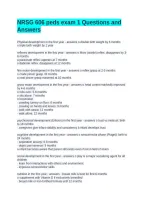 NRSG 606 peds exam 1 Questions and Answers verified