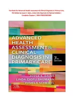 Test Bank for Advanced Health Assessment & Clinical Diagnosis in Primary Care&comma;  7th Edition by Joyce E&period; Dains&comma; Linda Ciofu Baumann & Pamela Scheibel &vert;  Complete Chapters &vert; ISBN 9780323832069    