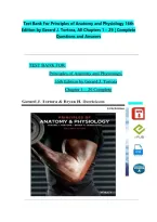 Test Bank For Principles of Anatomy and Physiology 16th Edition by Gerard J&period; Tortora&comma; All Chapters 1 &ndash; 29 &vert; Complete Questions and Answers