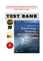 Test Bank for Stoelting&rsquo;s Pharmacology & Physiology in Anesthetic  Practice&comma; 6th Edition by Flood&comma; Rathmell & Urman &vert; All Chapters 1&ndash;47  Complete Questions and Answers    