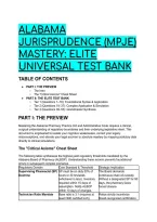 Alabama MPJE Elite Test Bank & ALBOP Cheat Sheet &lpar;2026&sol;2027&rpar; &vert; Clinical Scenario Questions&comma; Distractor Rationales & Alabama Pharmacy Law Mastery Guide  