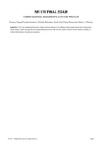 Final Exam NR570 NR 570 &lpar;Latest 2026-2027 Update&rpar; Common Diagnosis & Management in Acute Care Practicum Review Questions and Verified Answers 100&percnt; Correct- Chamberlain