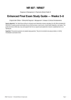 Final Exam NR607 NR 607 &lpar;Latest 2026-2027 Update&rpar; Diagnosis & Management in Psychiatric Mental Health III Complete Review &lpar;Weeks 5-8&rpar; Questions and Verified Answers 100&percnt; Correct  Grade A &ndash; Chamberlain