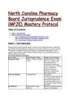 North Carolina MPJE Test Bank & Mastery Protocol &lpar;2026&sol;2027&rpar; &vert;  Clinical & Legal Scenario Q&As&comma; Full Distractor Rationales & Critical Axioms Cheat Sheet &vert; NC Pharmacy Law &lpar;NCBOP &sol; 21 NCAC 46 &sol; NCGS Ch&period; 90&rpar;  