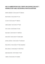 NUR 134 ABBREVIATIONS QUIZ 4 &lpar;ROOTS AND SUFFIXES&rpar; 2026&sol;2027 &vert; NURSING STUDY GUIDE&comma; QUIZ REVIEW & PRACTICE QUESTIONS