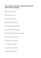 NUR 134 LAB QUIZ 4 2026&sol;2027 &vert; NURSING STUDY GUIDE&comma; QUIZ REVIEW & PRACTICE QUESTIONS