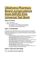 Oklahoma MPJE Elite Test Bank &lpar;2026&sol;2027&rpar; &vert;  Scenario-Based Practice Questions&comma; Full Distractor Rationales & OAC Title 535 Law Review