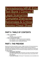 Pennsylvania MPJE Elite Test Bank &lpar;2026&sol;2027&rpar; &vert; Clinical & Legal Scenarios&comma; Complete Distractor Rationales & Critical Axioms Cheat Sheet