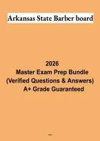 Arkansas State Barber Board Exam 2026 &vert; Barber Licensing Practice Questions & Study Guide