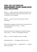 UNIV&lowbar;104&lowbar;LUO&lowbar;ENGLISH&lowbar;ASSESSMENT&lowbar;STUDY&lowbar;GUIDE&lowbar;WITH&lowbar;FULL&lowbar;SOLUTIONS&period;pdf