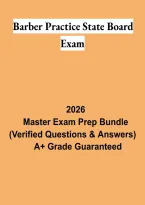 Barber Practice State Board Exam 2026 &vert; Barber Licensing Practice Questions & Study Guide