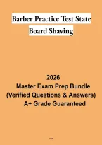 Barber Practice Test State Board Shaving 2026 &vert; Shaving Exam Questions & Study Guide