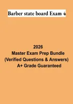Barber State Board Exam 4 2026 &vert; Barber Licensing Practice Questions & Study Guide