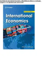 Test Bank for International Economics 19th Edition by Robert J&period; Carbaugh &ndash; Chapters 1-14 Practice Questions & Answers