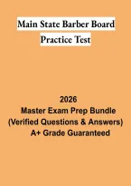 Main State Barber Board Practice Test 2026 &vert; Barber Licensing Exam Questions & Study Guide