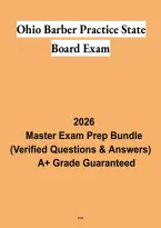 Ohio Barber Practice State Board Exam 2026 &vert; Ohio Barber Licensing Exam Prep & Study Guide