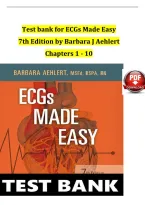 Test Bank for ECGs Made Easy 7th Edition by Barbara Aehlert &lpar;Chapters 1-10&rpar;&NewLine;