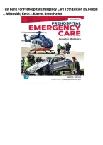 Test Bank for Prehospital Emergency Care 12th Edition &vert; Joseph J&period; Mistovich & Keith J&period; Karren &vert; Chapters 1&ndash;46 &vert; Updated for 2026&NewLine;