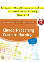 Test Bank for Clinical Reasoning Cases in Nursing &lpar;8th Edition&rpar; by Mariann M&period; Harding and Julie S&period; Snyder&period;&NewLine;