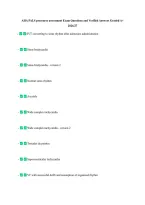 AHA PALS precourse assessment Exam Questions and Verified Answers Graded A&plus; &NewLine;2026&sol;27