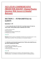 Actual BUNDLE 2026 Version ATI RN Comprehensive Predictor Exit Exam with NGN 