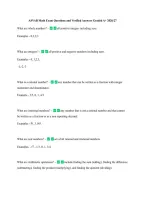 ASVAB Math Exam Questions and Verified Answers Graded A&plus; 2026&sol;27 &NewLine;