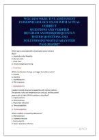 WGU D236 OBJECTIVE ASSESSMENT&NewLine;PATHOPHYSIOLOGY EXAM WITH ACTUAL&NewLine;CORRECT&NewLine;QUESTIONS AND VERIFIED&NewLine;DETAILED ANSWERS&vert;FREQUENTLY&NewLine;TESTED QUESTIONS AND&NewLine;SOLUTIONS&vert;NEWEST&vert;GUARANTEED&NewLine;PASS 2026&sol;2027
