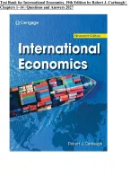 Test Bank for International Economics 19th Edition by Robert J&period; Carbaugh &ndash; Chapters 1-14 Practice Questions & Answers