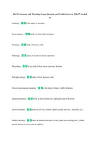 Bio 201 Anatomy and Physiology Exam Questions and Verified Answers 2026&sol;27 Graded &NewLine;A&plus; 