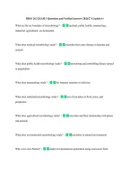 BIOS 242 EXAM 1 Questions and Verified Answers 2026&sol;27 Graded A&plus; &NewLine;